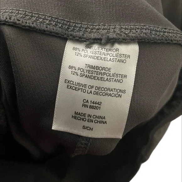 MONDETTA Performance + Luxury Leggings Womens Size Small Gray Stretch Athleisure - Picture 4 of 4
